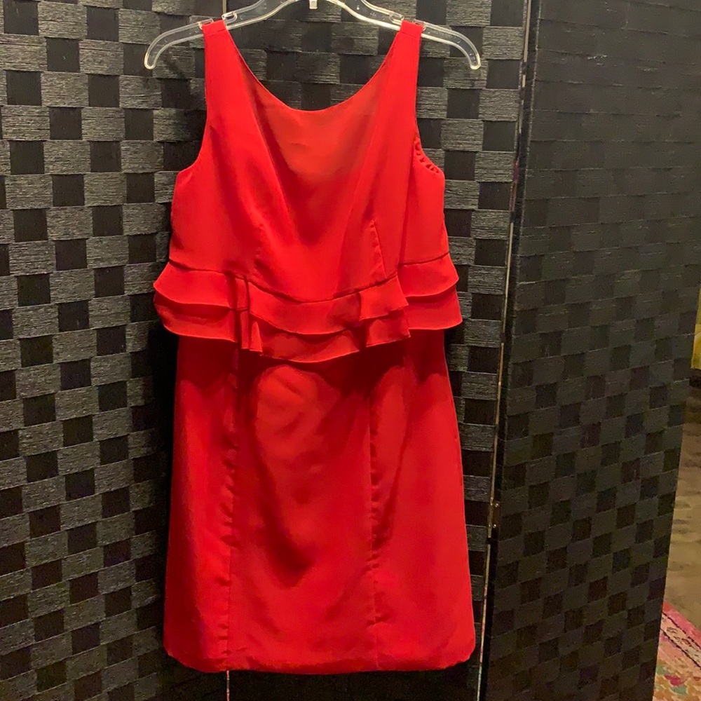 Red cocktail dress
